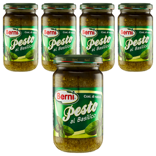 Berni 義大利羅勒青醬, 195g, 5罐