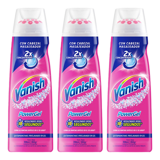 Vanish 漬無蹤 PowerGel 衣物去漬凝膠, 2倍濃縮, 30秒快速起效, 200ml, 3瓶
