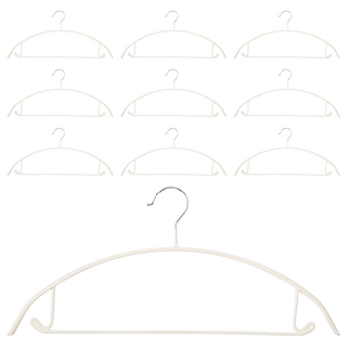comet Home 防肩膀變形防滑衣架, 米色, 10個