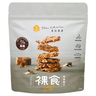 The Chala 蕎拉燕麥 裸食燕麥脆片 黑糖口味, 富含蛋白質、膳食纖維及礦物質, 低溫烘烤大燕麥片, 230g, 1包