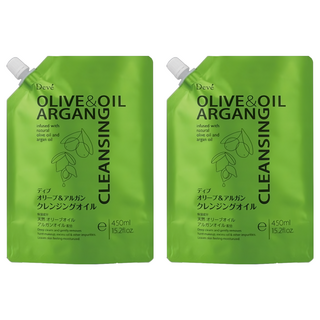 DOVE 橄欖摩洛哥堅果卸妝油補充包，含橄欖油和摩洛哥堅果油雙重保濕成分, 450ml, 2包