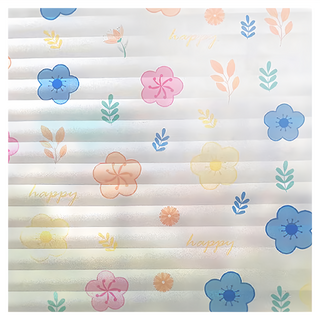 半島良品 抗UV防曬靜電貼窗貼, 百葉小花