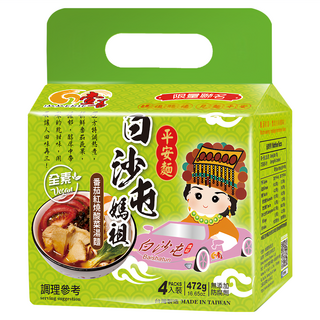 壹善 番茄紅燒酸菜湯麵 472g 全素, 4包