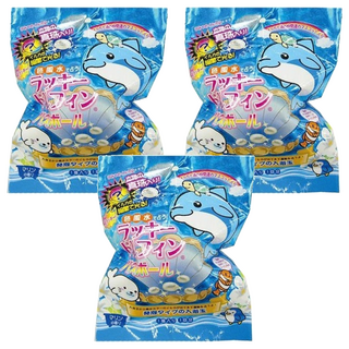 NOL 海豚入浴球, 內含海豚公仔, 共7種, 隨機出貨, 80g, 3包