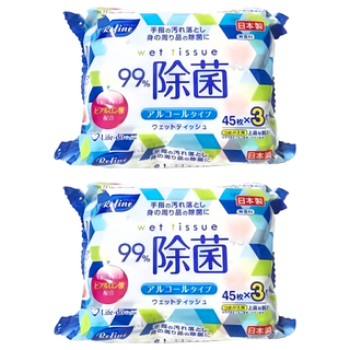 Life-do.Plus 抗菌柔濕巾 99.9%除菌 日本原裝進口, 60張, 2袋