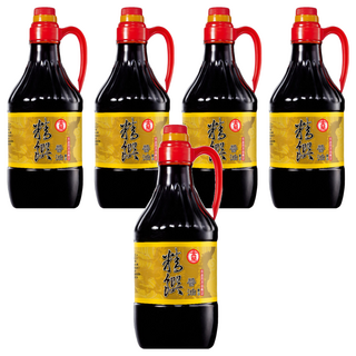 KIMLAN 金蘭 精饌醬油 非基因改造黃豆 澳洲海鹽 適合各式料理, 1.5L, 5瓶