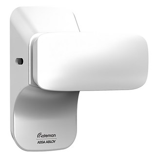 GATEMAN 推拉式房門浴室門把 白色 GD-2701P, 1個