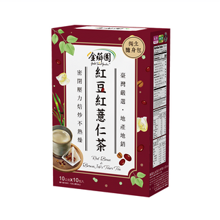金薌園 紅豆紅薏仁茶 Set, 精選本地優質穀物 無咖啡因, 10g, 10包, 1盒