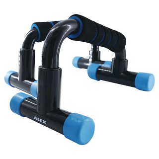 ALEX 伏地挺身架 2種模式/角度調整, B-64, ALEX B-64, 黑色 + 藍色