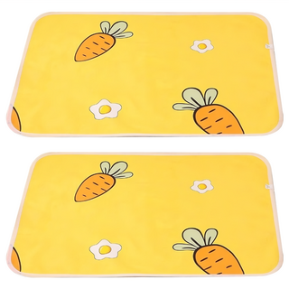 西格傢飾 多功能防水透氣保潔墊 2個, 胡蘿蔔