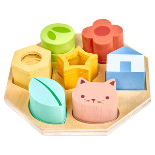 mentari 感統益智拼圖 MT7118 適用年齡：2歲以上 主要材質：橡膠木, 多色, 1組