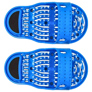 ROYALLIN 蘿林嚴選 沐浴美腳刷 尺寸: 32*12*14.5cm 塑膠材質, 藍色, 2個, 1入