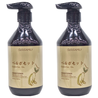 OUR FAMILY 一家人 佛手柑精油護髮素 滋養乾燥髮尾, 撫平毛躁, 500ml, 2瓶