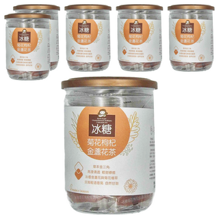 Medolly 蜜思朵 冰糖菊花枸杞金盞花茶 Set, 草本金三角 台灣製造, 17g, 12顆, 6罐