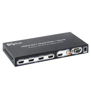 DigiSun MV747 4K2K HDMI 畫面分割器 無縫切換 219 x 95 x 22mm 431g, 黑色, 1個