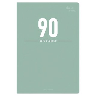珠友文化 90天倒數計劃本, 翡綠色, 1本