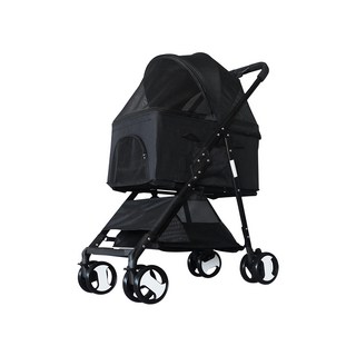 可拆式兩用寵物推車 802, 1台, 黑色