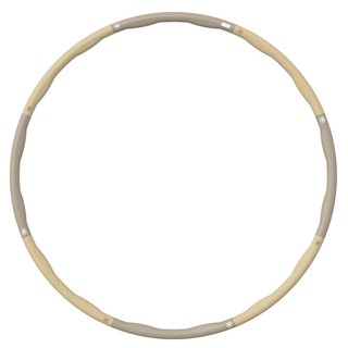 EGOJIN 柔軟指壓可拆式呼拉圈, 棕金色, 1200g, 1個