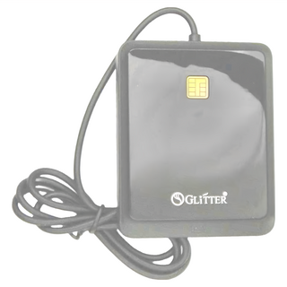 GLiTTER 宇堂 晶片讀卡機, ATM晶片+SIM片一機兩用, 支援Windows & Mac OS, 線上報稅/轉帳/查詢, GT-1399, 黑色, 1個