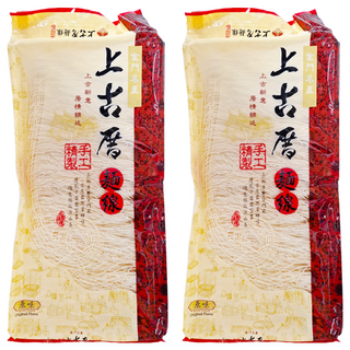 聖祖食品 上古厝 原味麵線，金門名產，精選好麵, 400g, 2包