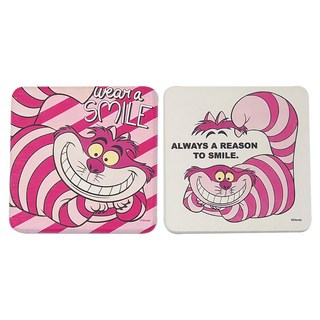 收納王妃 愛麗絲珪藻土杯墊, 條紋柴郡貓, 1組