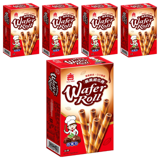 義美 威化捲 巧克力, 72g, 5盒