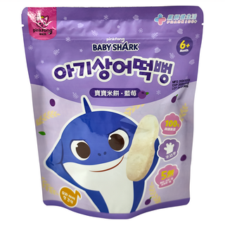PHARGOODS 藥師健生活 碰碰狐鯊魚寶寶米餅 適合6個月以上寶寶, 藍莓, 30g, 1包
