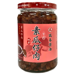 瑞春醬油 素瓜仔肉 成份單純 料理 飯麵 鹹香可口, 320g, 1罐