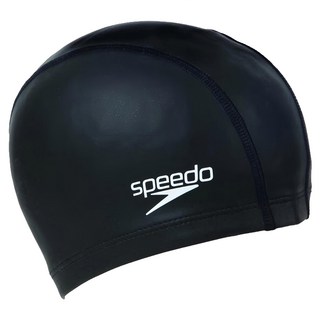 Speedo Ultra Pace 成人合成泳帽, F, 黑色, 1個