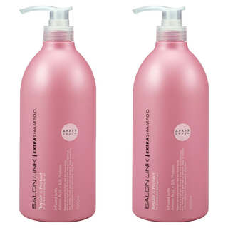 KUMANO 熊野油脂 無矽靈平衡保濕修護沙龍洗髮精，含乳油木果精華，深層滋養修復，適合毛躁髮質，歐洲花香調, 1L, 2瓶