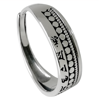 財神小舖 圖騰 戒指 925純銀 可調整式戒圈