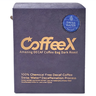 CoffeeX 冷熱萃浸泡式 99.9%無咖啡因咖啡(深焙), 瑞士水DECAF處理豆, 11.5g, 10包, 1盒