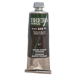 MaIMeRI 美利 BRERA 超細緻壓克力顏料 M0806325 S1 #325 霍克綠 HOOKER'S GREEN, 60ml, 1色