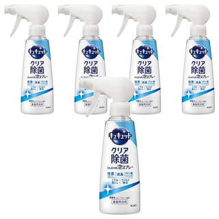 Kao 花王 Cucute 珂珂透 CLEAR 泡沫餐廚具洗碗精 葡萄柚香 280ml, 5瓶