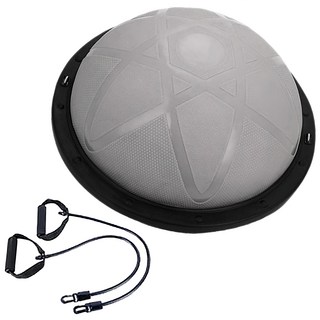 MICHAEL FITNESS 麥克健身 波速球 58cm + 拉力繩, 紫色, 附打氣筒, 核心訓練, 瑜珈健身, 灰色