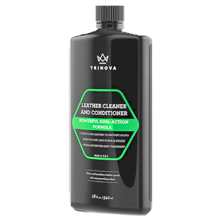 美國 TRINOVA 皮革清潔護理劑 強效雙重配方, 18oz, 540ml, 1瓶