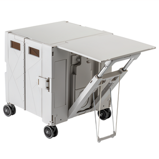 VENDICT 多功能折疊式推車/摺疊桌 象牙灰, 1個