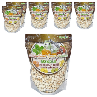 Boneplus 超美味小饅頭-香濃牛奶, 小顆粒狗狗零食, 270g, 6包