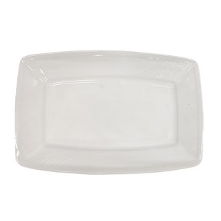 大同磁器 強化羽雕 97型10"長方皿, 1個, 象牙