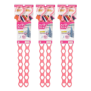 POnYKASEI 日本製衣架收納架2件組, 顏色隨機, 3組