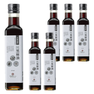 TOMOliving 友好生活 冷壓初榨純黑芝麻油, 255ml, 6瓶