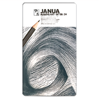 老人牌 JANUA 素描專用鉛筆(8B-2H/12入) 速寫 新手推薦, 1盒, S101