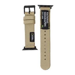 NATIONAL GEOGRAPHIC 國家地理 Nato 潮流錶帶, 卡其色, 1條