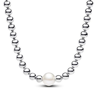 Pandora 女款 處理過的淡水養殖珍珠與串珠項鍊 393176C01-45