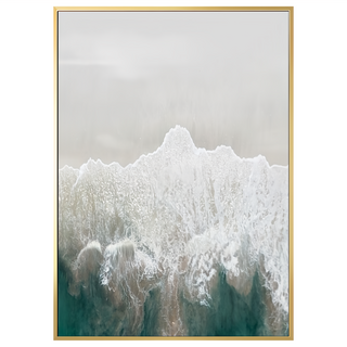 菠蘿選畫所 雲山幻境 III APAA3418G 掛畫 40 x 30cm 居家裝飾, 金色