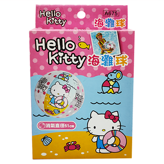 SUCCESS 成功 海灘球 Hello Kitty 粉點色, 51cm, HEIIO KITTY 粉點色, 1個