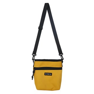 E.City 日系多功能休閒證件斜挎包 防水牛津布, 黃色