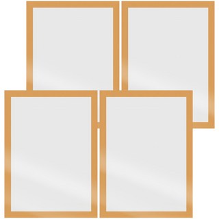 A4 證書展示廣告磁性貼, 磨砂金, 4個