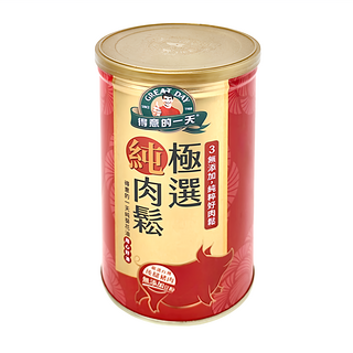 得意的一天 極選肉鬆, 3無添加, 嚴選台灣後腿豬肉, 葵花油拌炒, 180g, 1罐