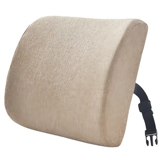 HOUDER 記憶棉護腰靠枕 BH227, 33 x 32 x 10cm, 淺咖色